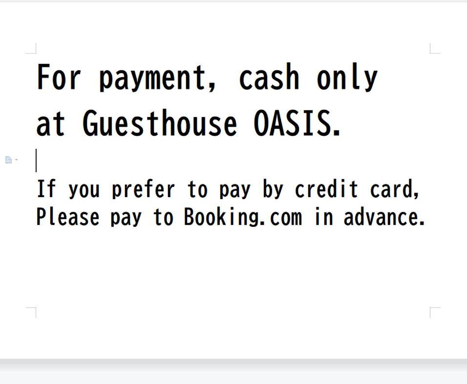 אוסקה Guesthouse Oasis מראה חיצוני תמונה
